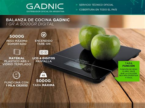 Balanza Digital Gadnic G13 Eléctrica Control Grasa
