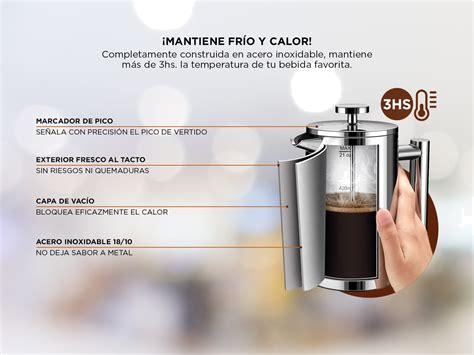 Prensa Francesa Gadnic - Café Premium en 5 Minutos