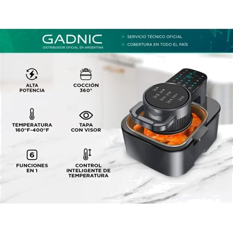 Freidora Eléctrica de Aire Gadnic Cuk 8067D 6.5L
