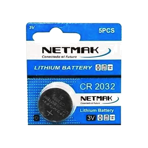 Pila de Litio CR2032 3V Netmak