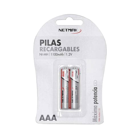 Pila Recargable AAA Netmak 1100 mAh (Blister x2)