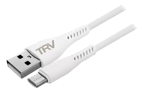 Cable Type-C a Lightning Trv 3A 1m Trenzado Azul