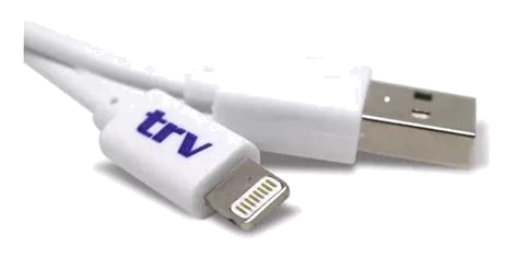 Cable USB a Lightning Trv con Malla Trenzada Azul
