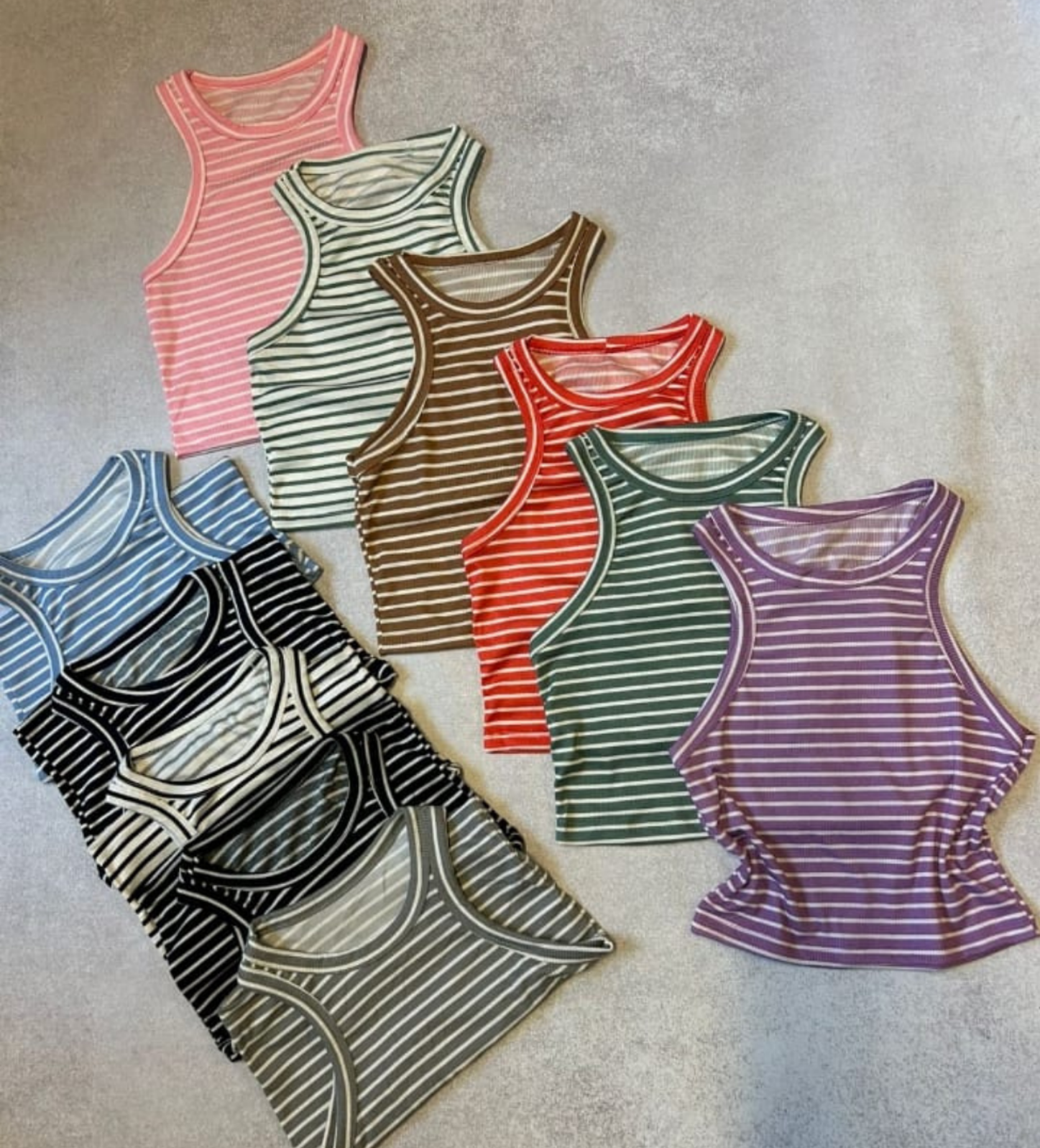 Musculosas básicas rayadas